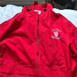 Champion Red Fairfield University Windbreaker